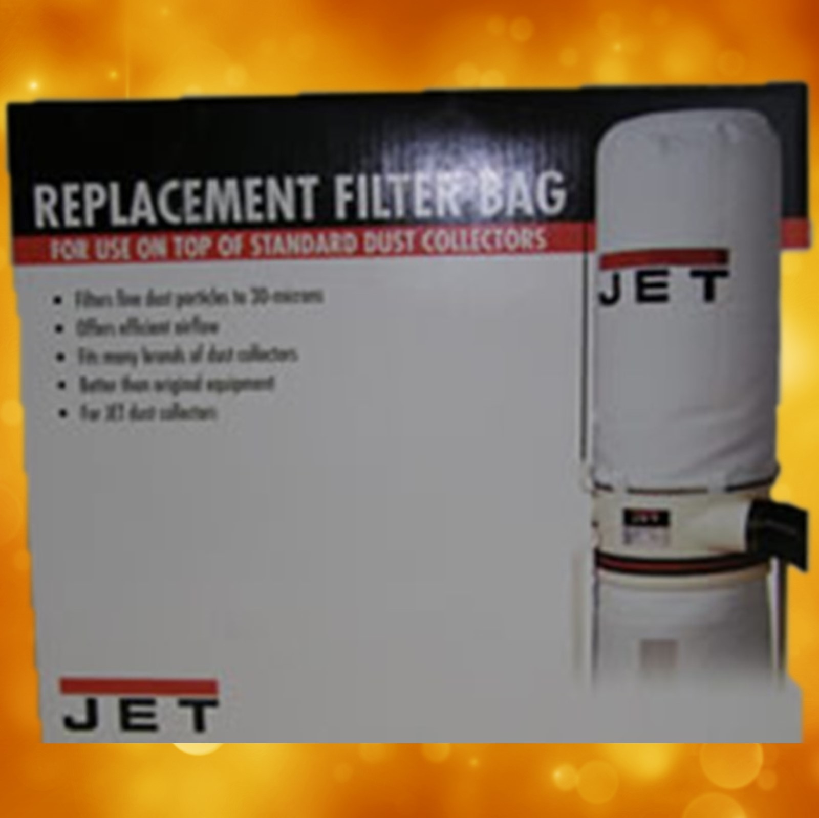 Jet 708698 30 Micron Top Filter Bag for DC-1100A/DC-1200/DC-1200A 708698